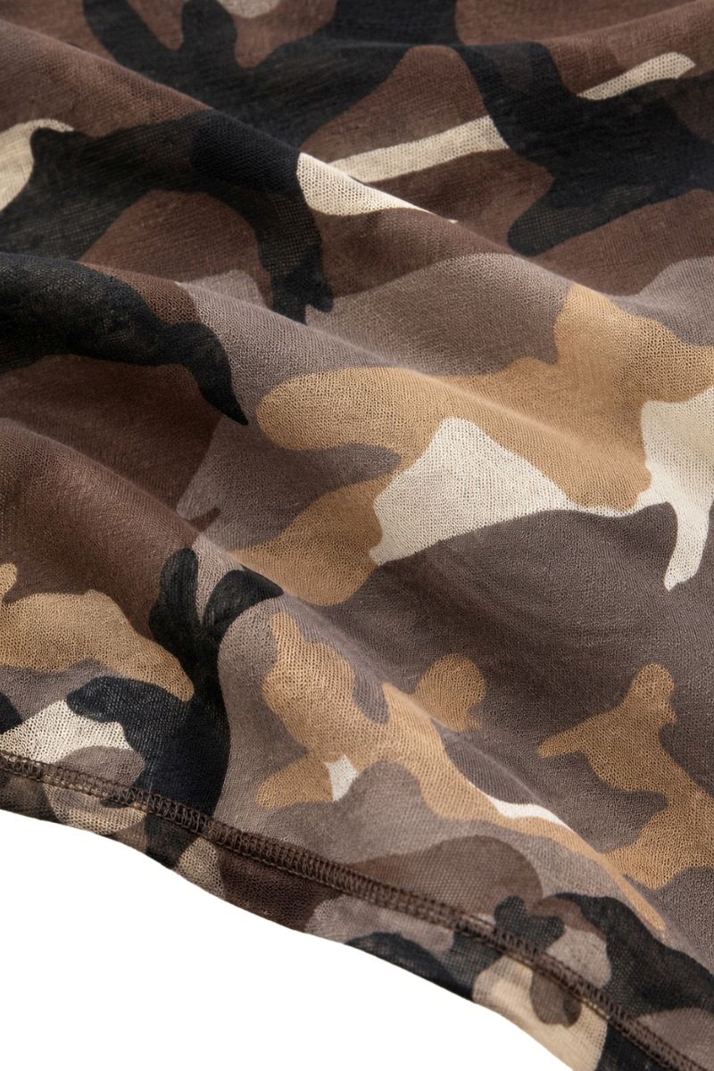 Leicht transparentes Unterzieh-Shirt Animal Print mit Kaschmir & Viskose