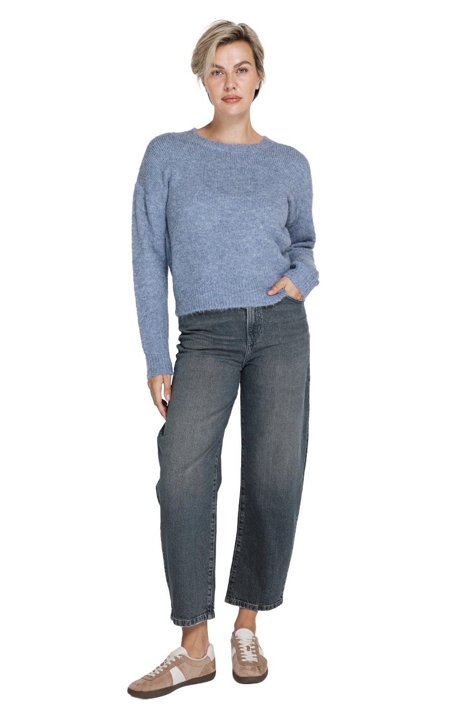 Zhrill Amihan Strickpullover - weicher Pullover mit Rundhalsausschnitt