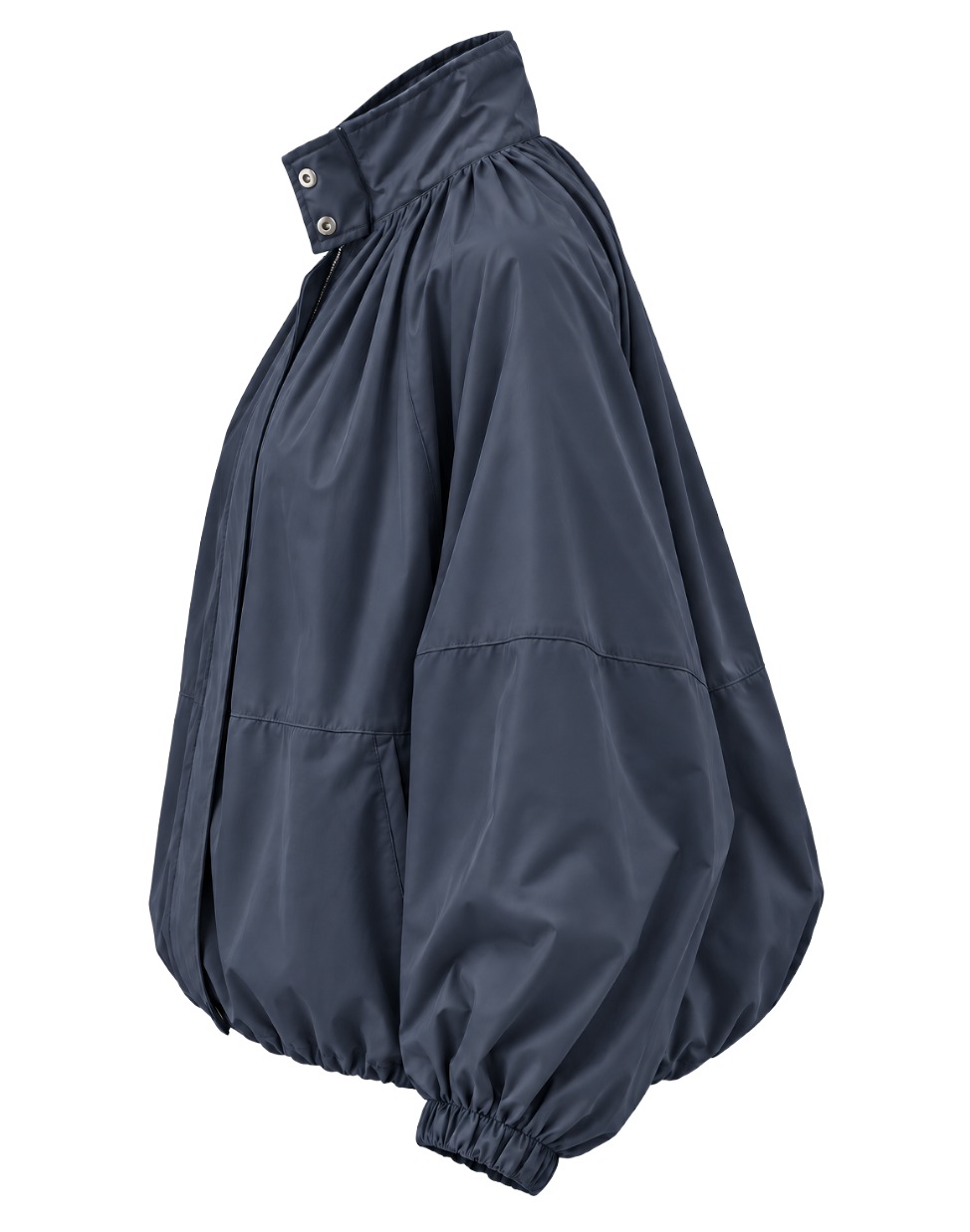 Ballon -Blousonjacke mit Stehkragen & Volumenärmeln