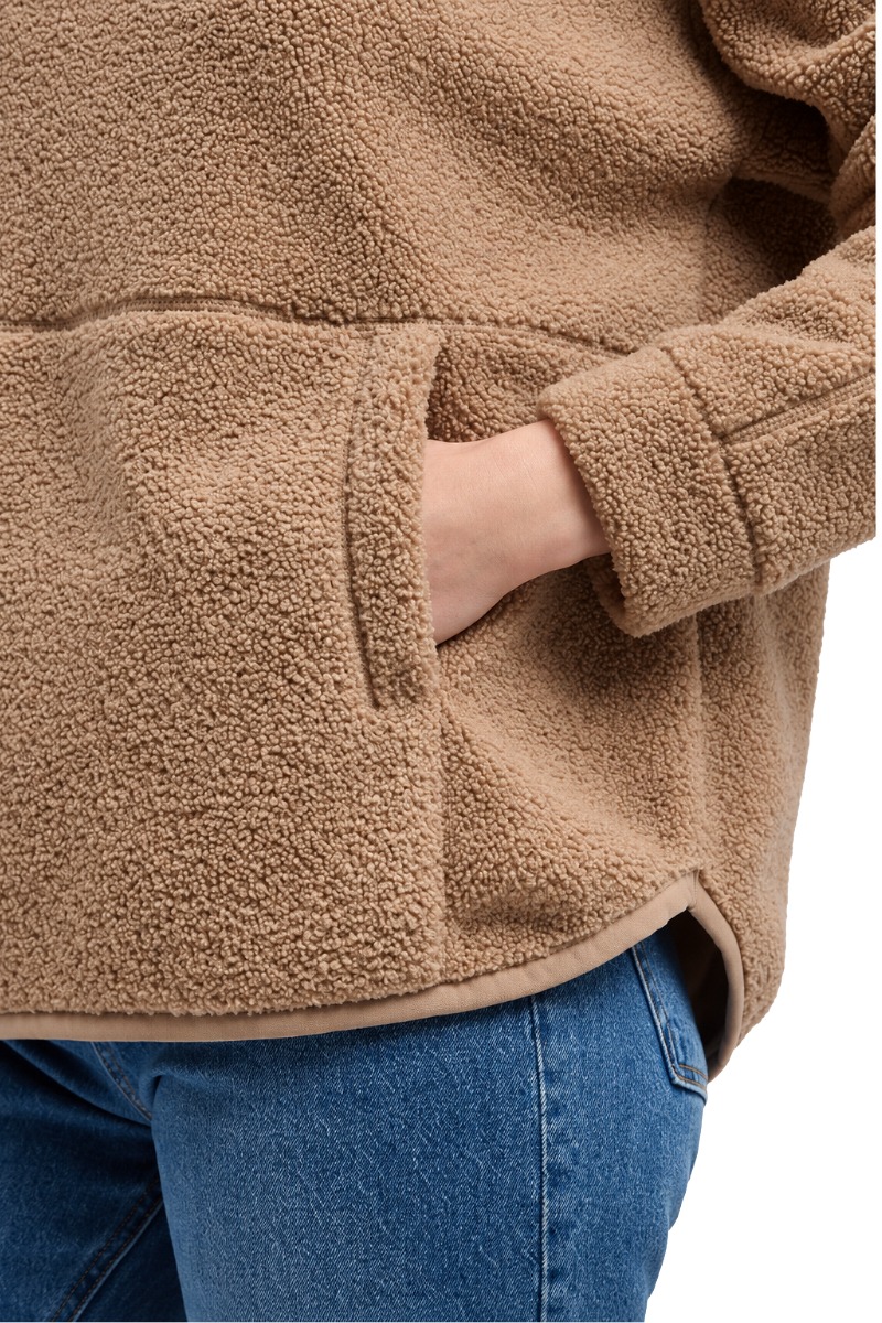 Elbsand Nelia Damen Teddy - Hoodie mit Logo-Details