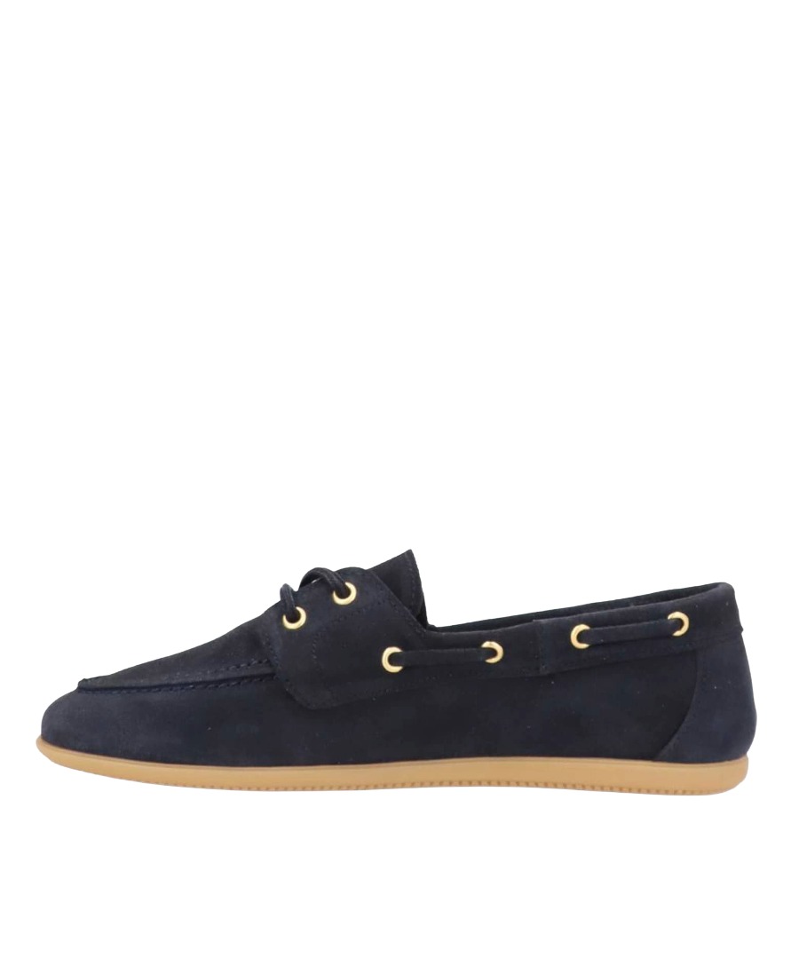 Shoedesign Copenhagen Core 5 Damen Loafer aus Veloursleder im Boat-Shoe-Stil