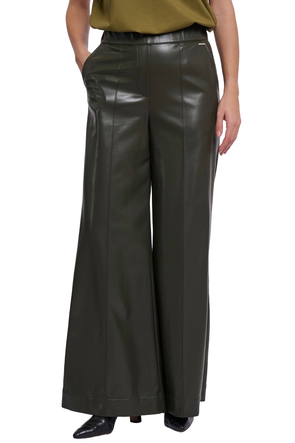 Rino & Pelle Therese Damen Kunstleder Marlenehose