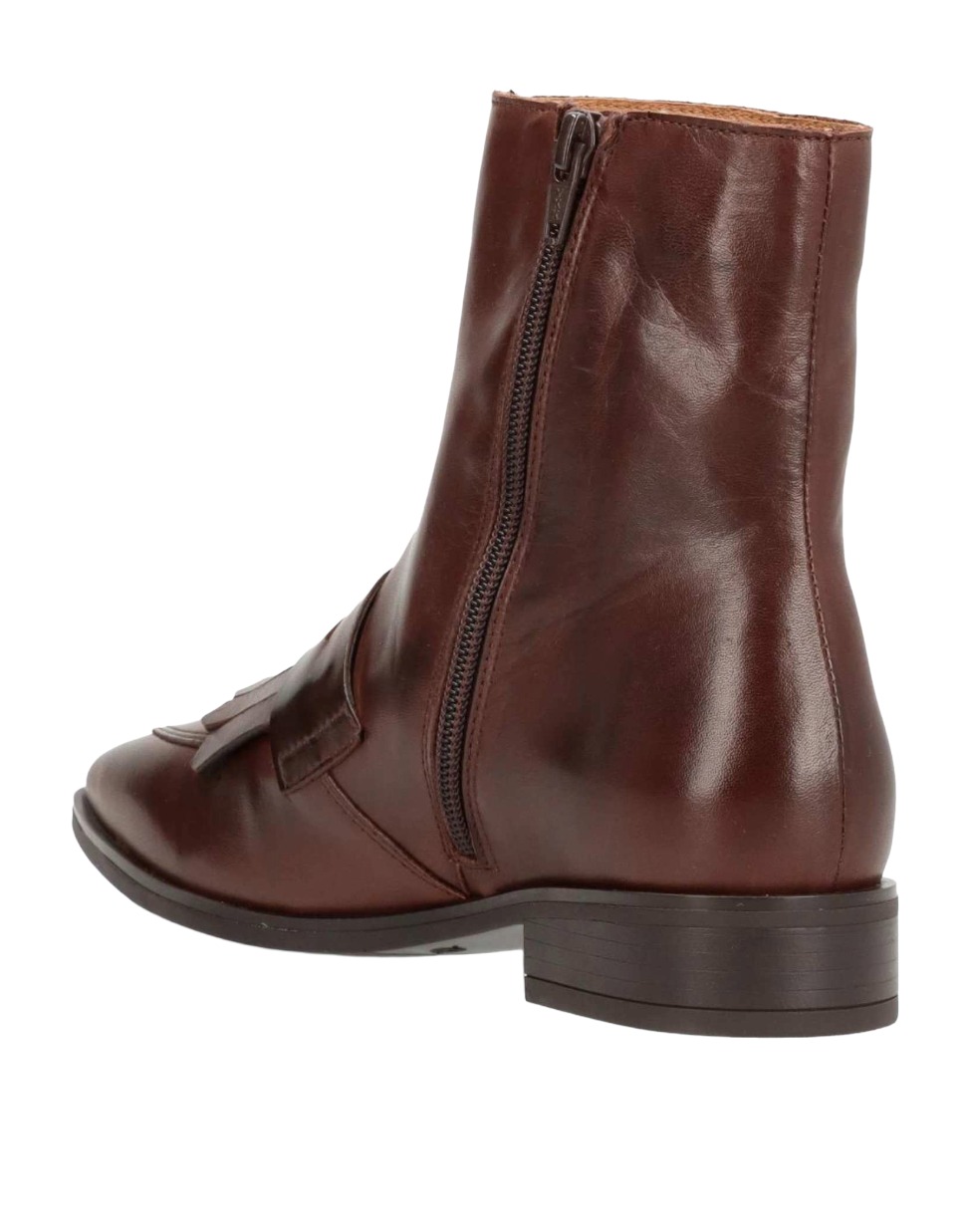Shoedesign Copenhagen HESE Leder-Stiefelette mit Fransen