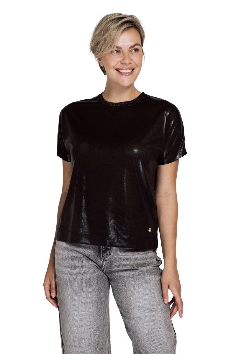 Zhrill Shirt Cielo im Metallic-Look