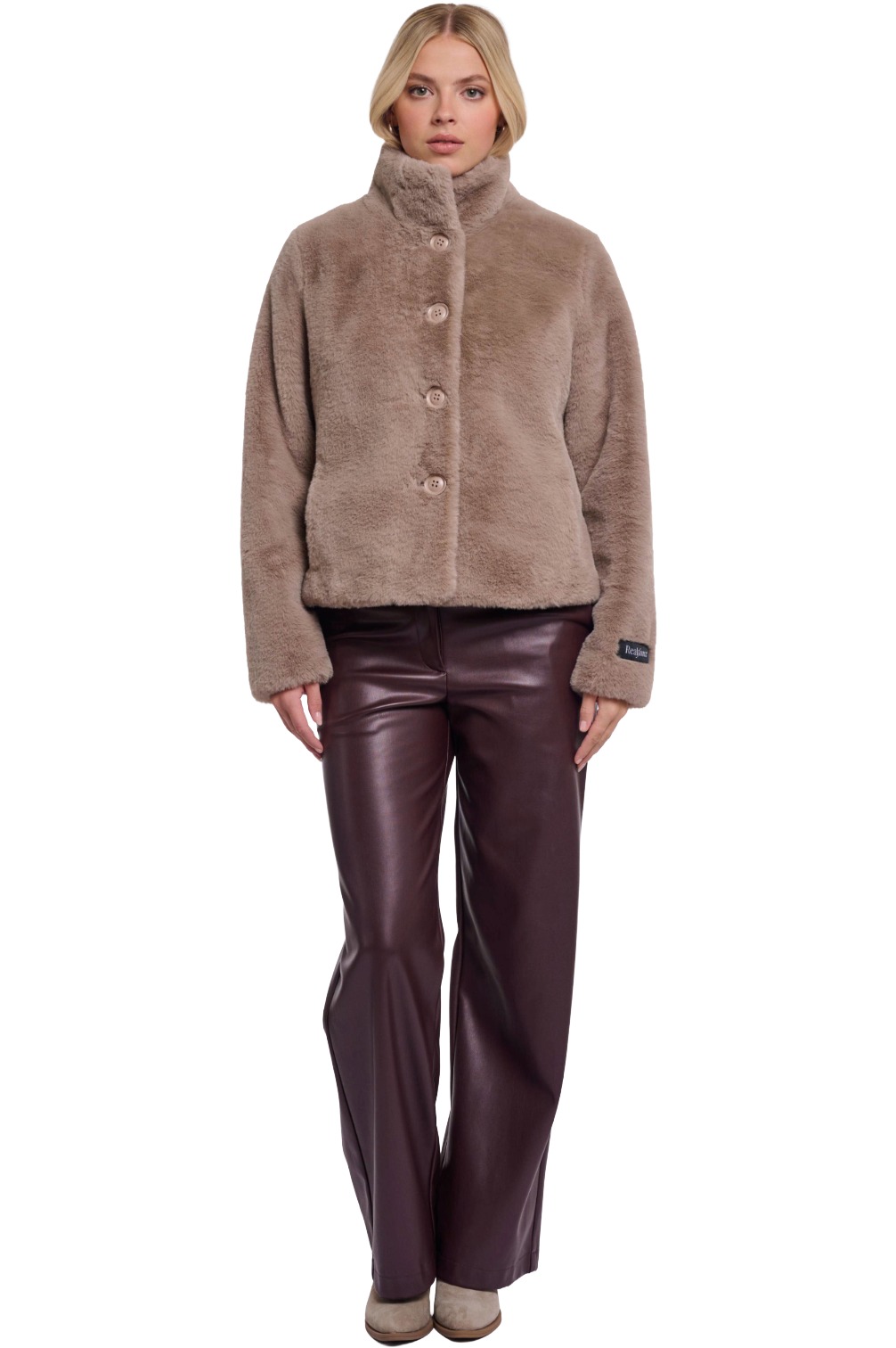 Rino & Pelle Vie kurze Damen Plüschjacke