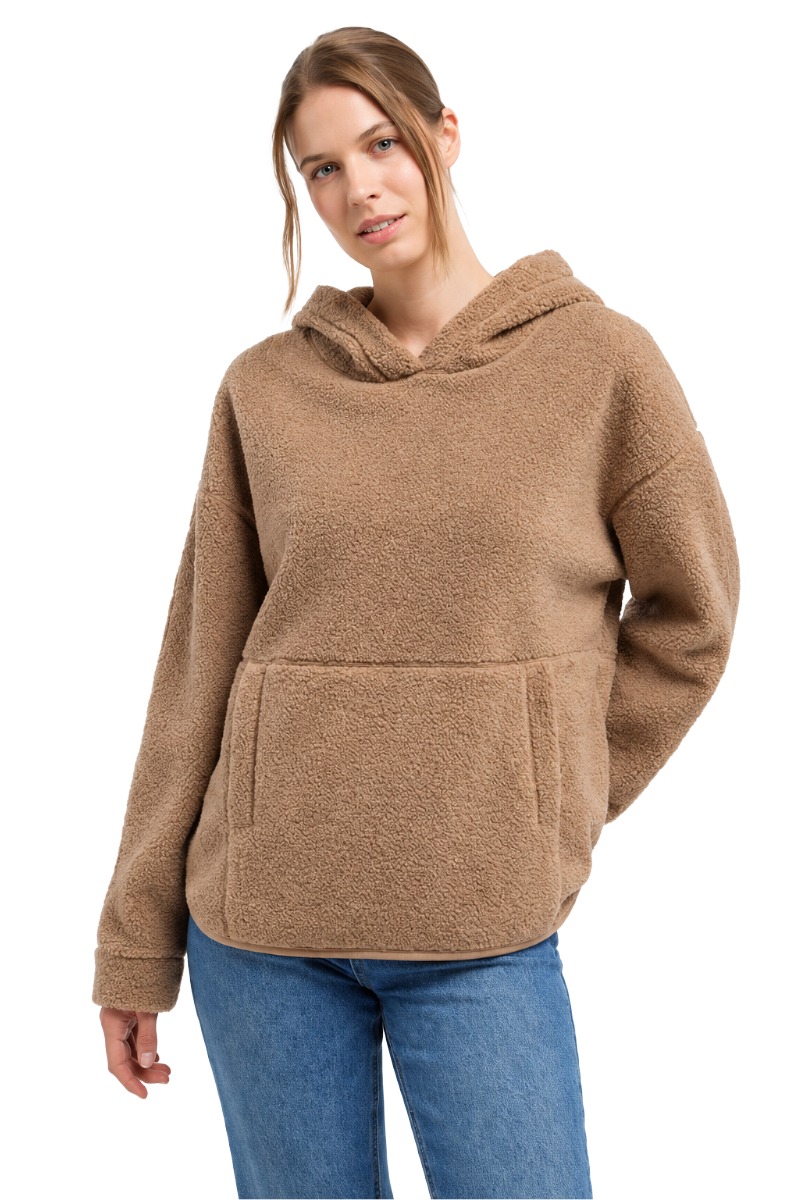 Elbsand Nelia Damen Teddy - Hoodie mit Logo-Details