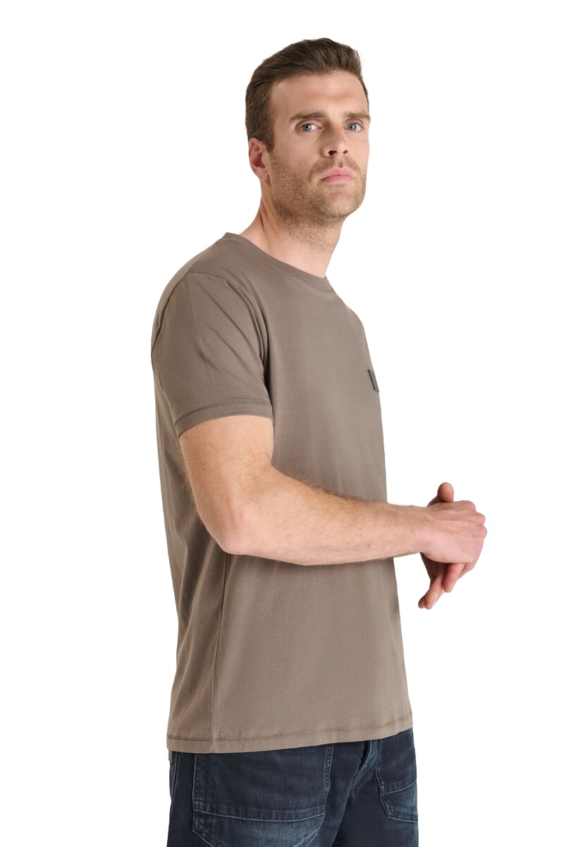 Herren _T-Shirt in Hellbraun von Le Temps des Cerises