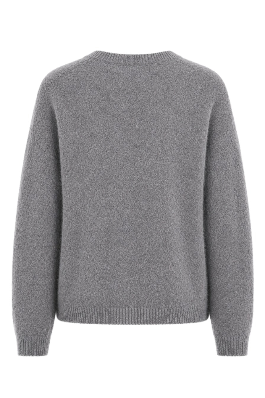 Feine Strickjacke mit Rundhalsausschnitt aus Lanawolle & Kaschmir