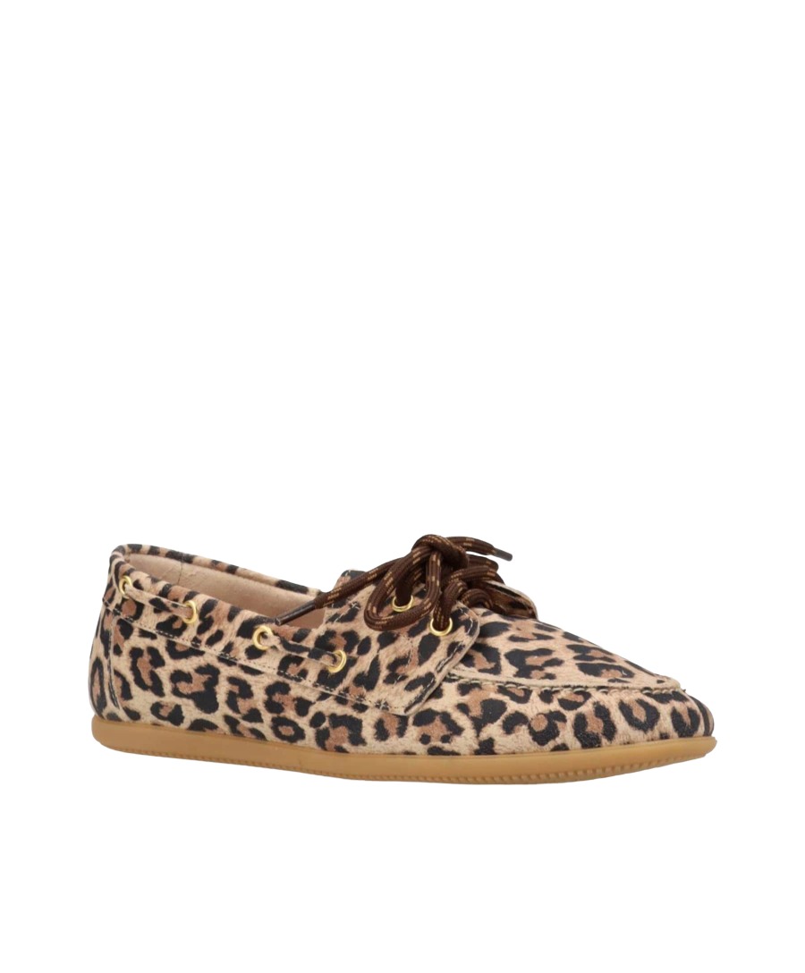 Shoedesign Copenhagen Core 5 Damen Loafer aus Veloursleder im Boat-Shoe-Stil