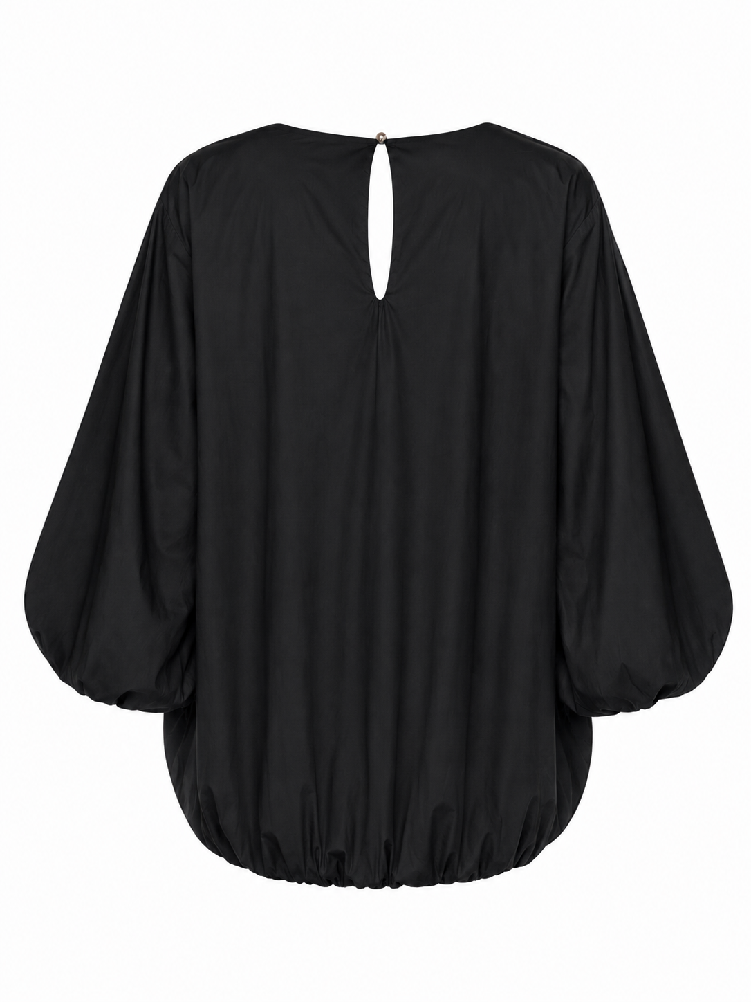 Ballonbluse mit Rundhals