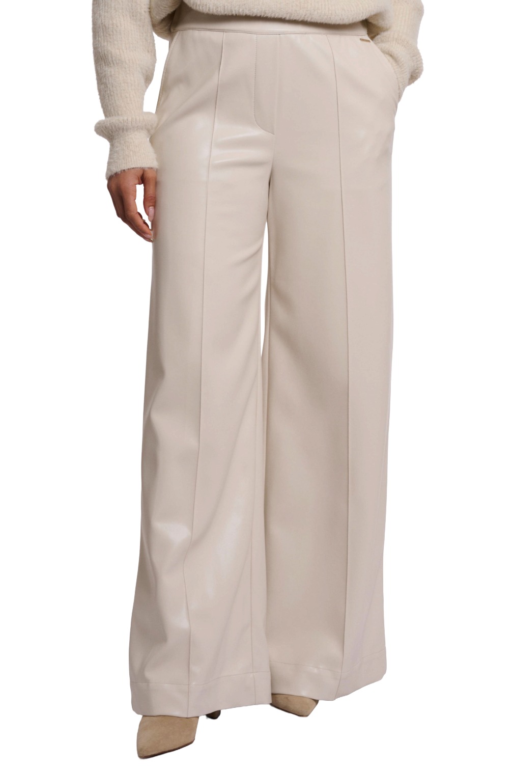 Rino & Pelle Therese Damen Kunstleder Marlenehose