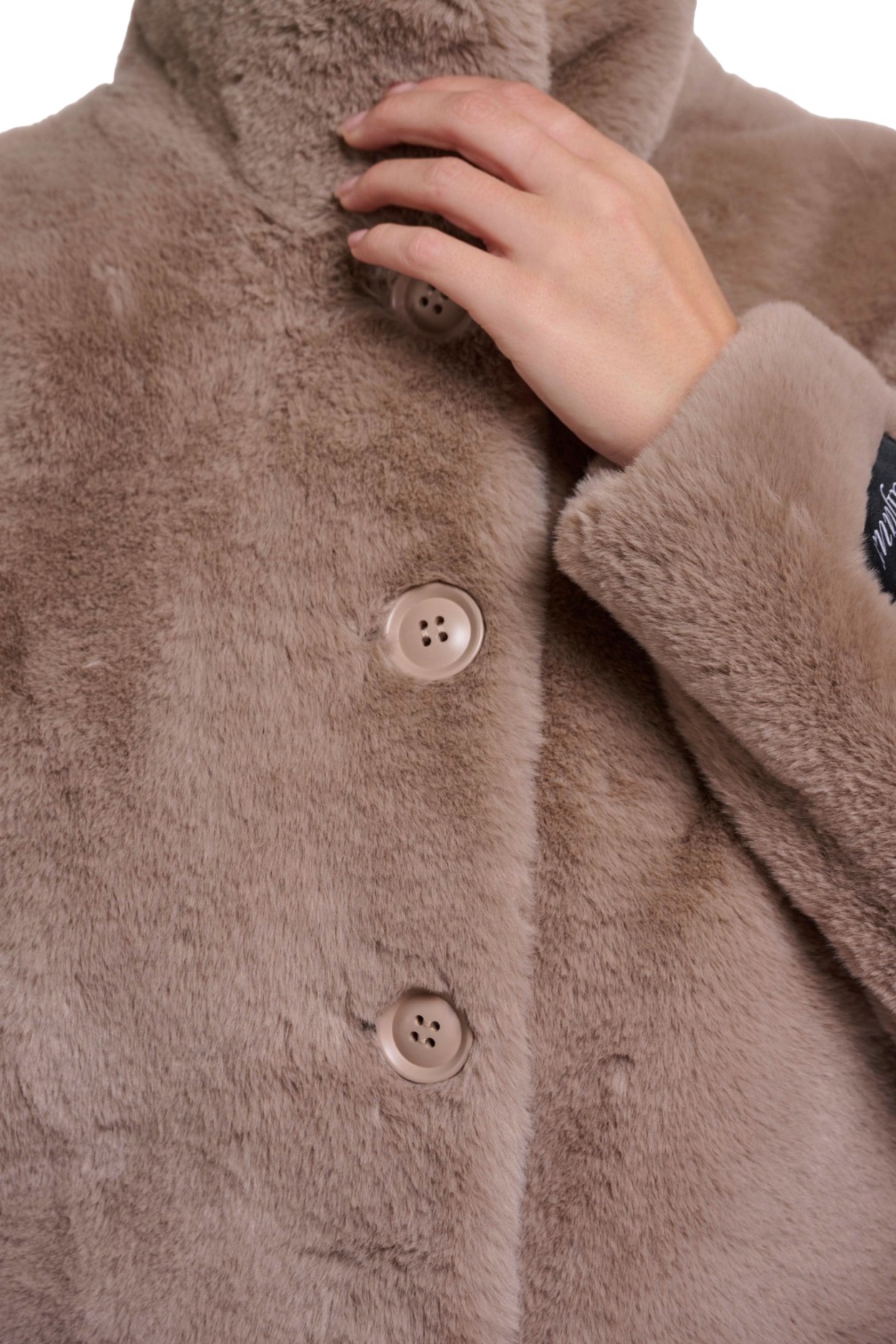 Rino & Pelle Vie kurze Damen Plüschjacke
