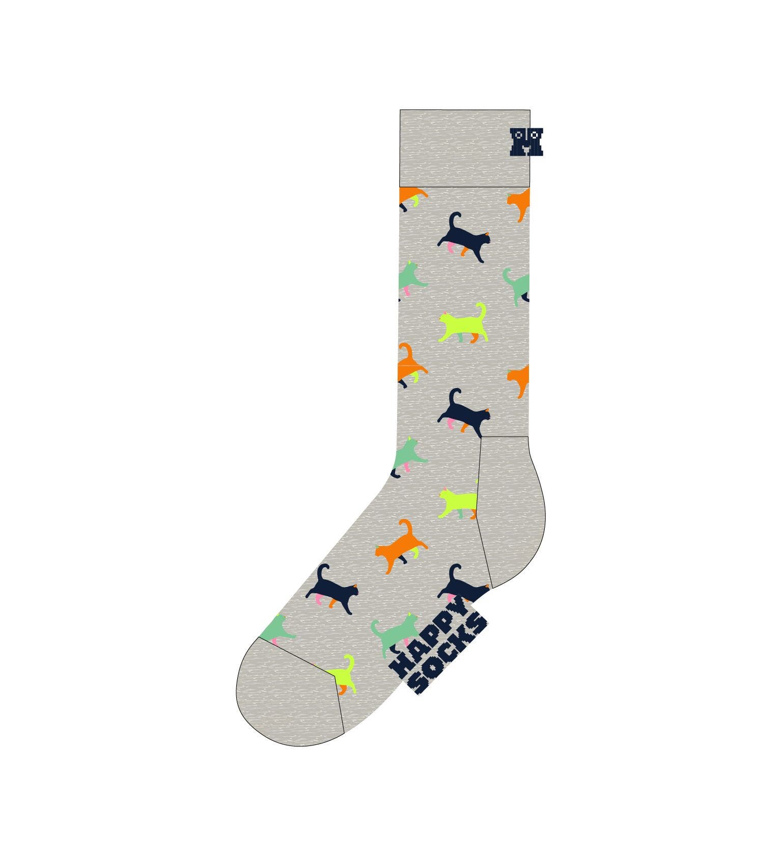 Happy Socks Kitten Love Socken   