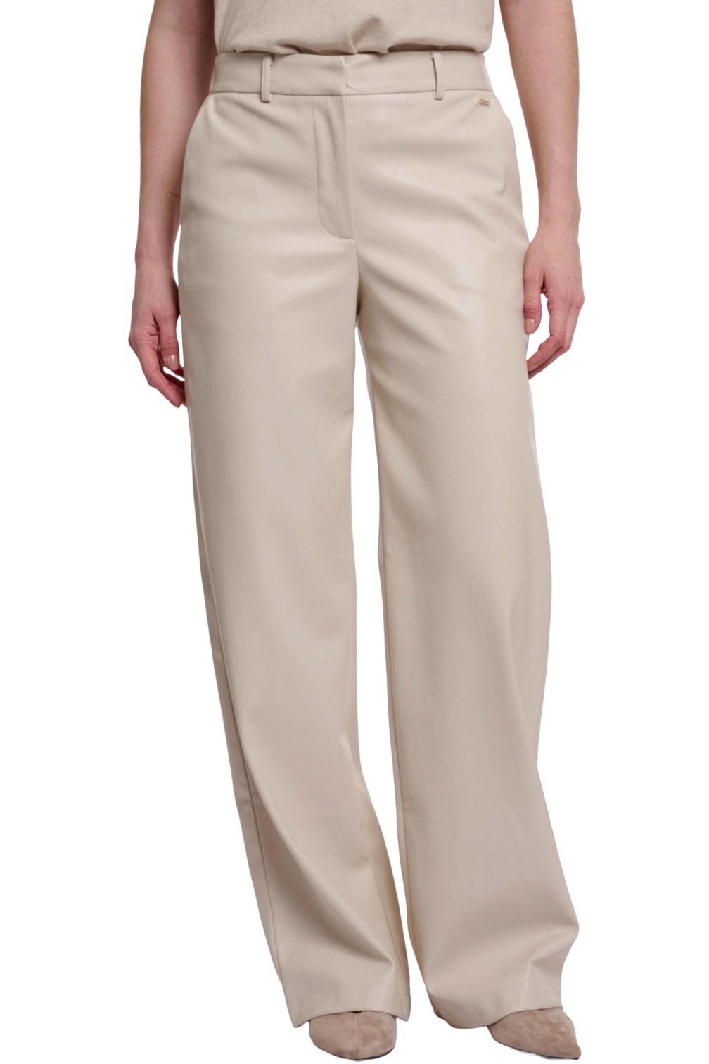 Rino & Pelle Georgina Short Damen Kunstlederhose Wide Leg