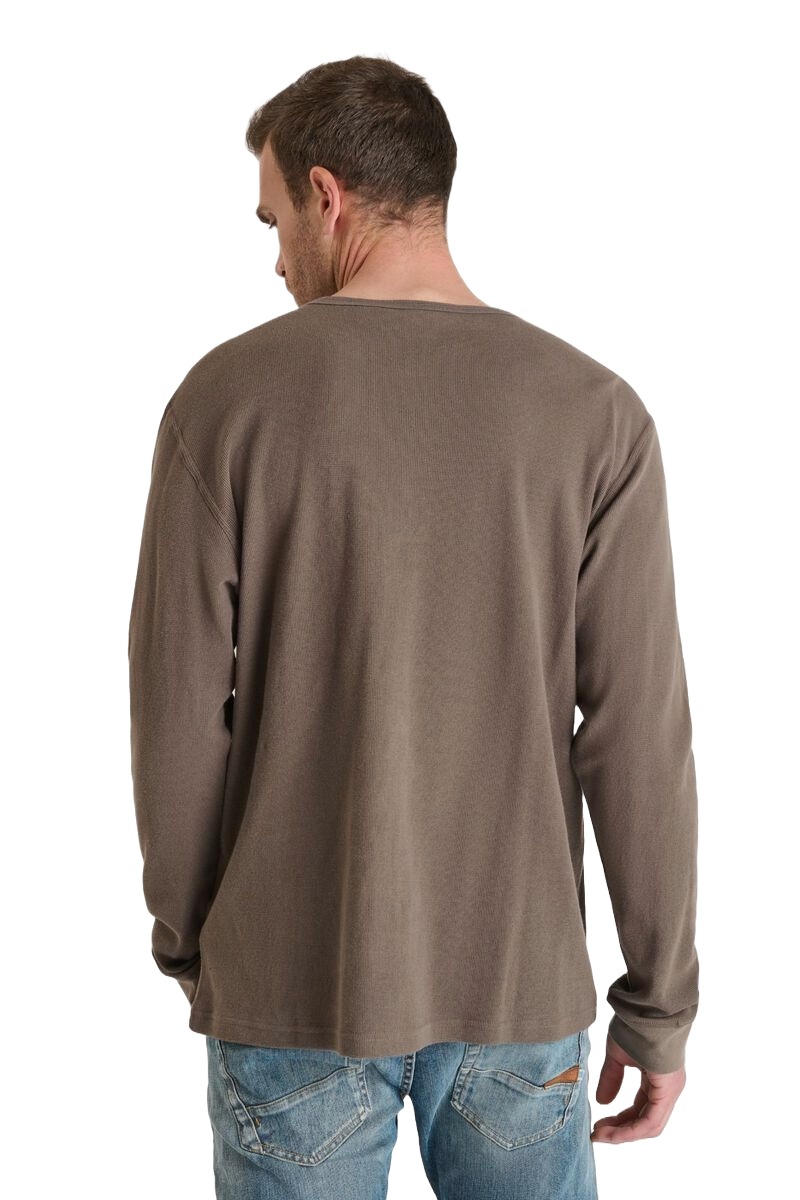 Herren Langarm Shirt in braun von Le Temps des Cerises