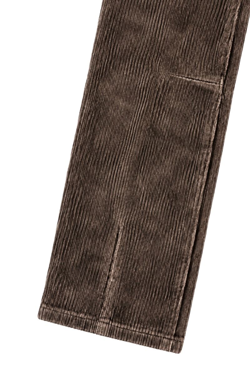Melly & Co Damen Cordhose im lockeren Barrel Straight Cut