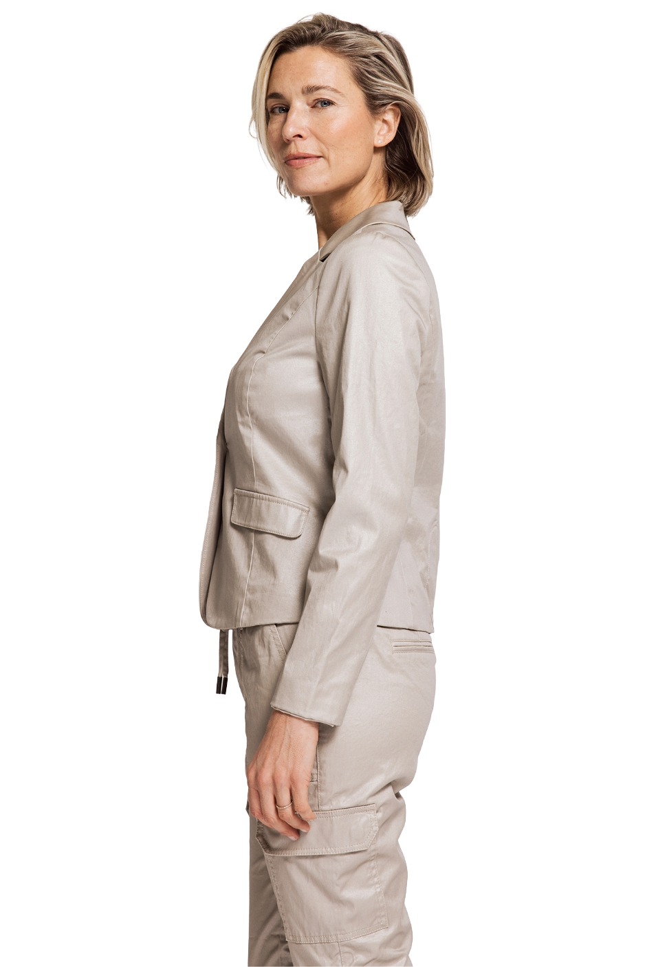 Zhrill Betsy N3224 Blazer – leicht taillierter Blazer mit edler Beschichtung