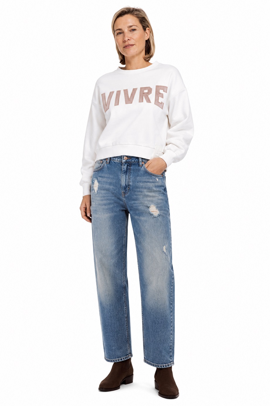 Zhrill Tera Damen Sweatshirt mit VIVRE Schriftzug
