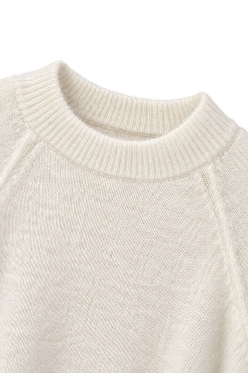 Weicher Damen Angora Strickpullover mit Rundhals