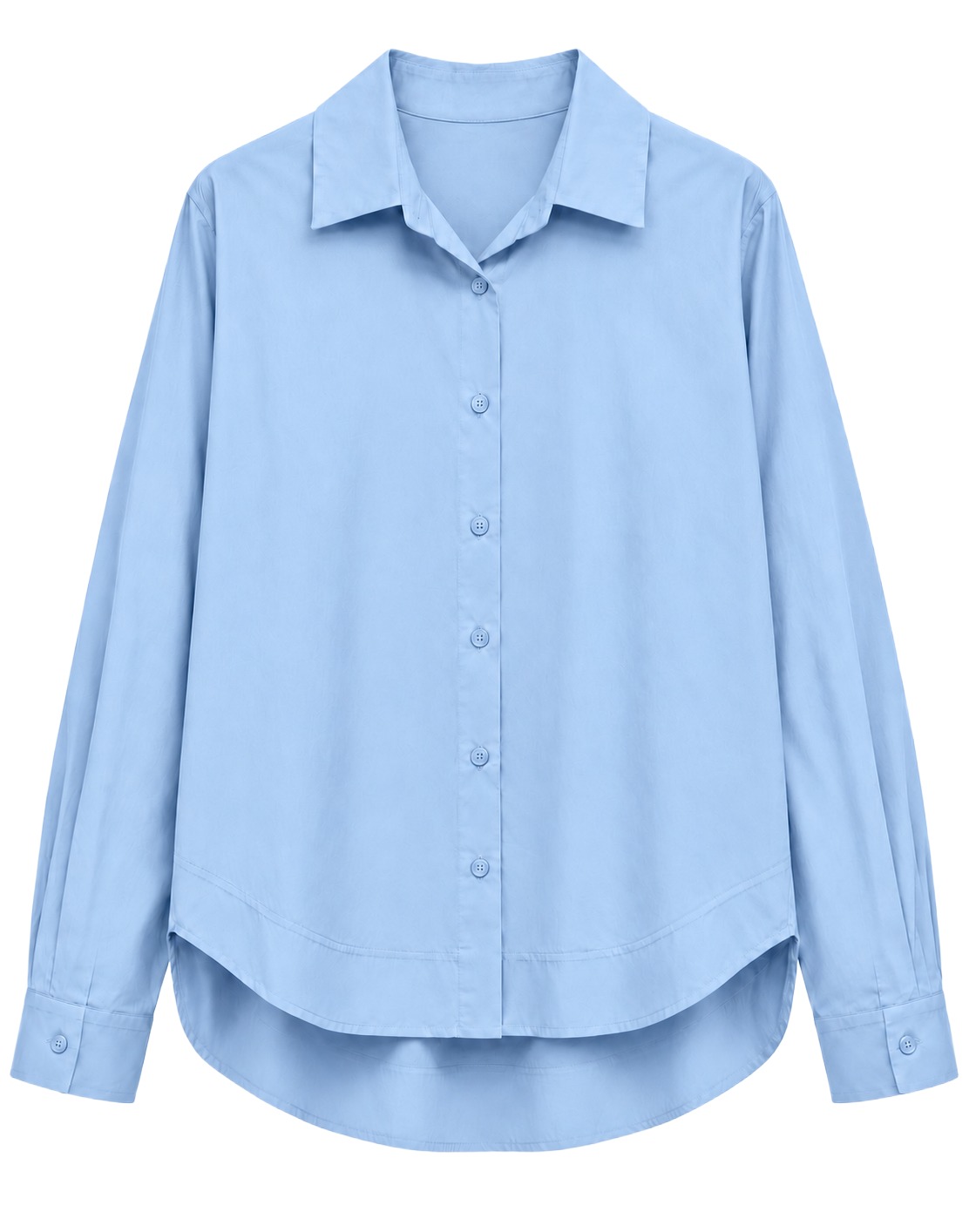 Esvivid Damen Hemd-Bluse mit Rückenfalte & verlängertem Rückenteil