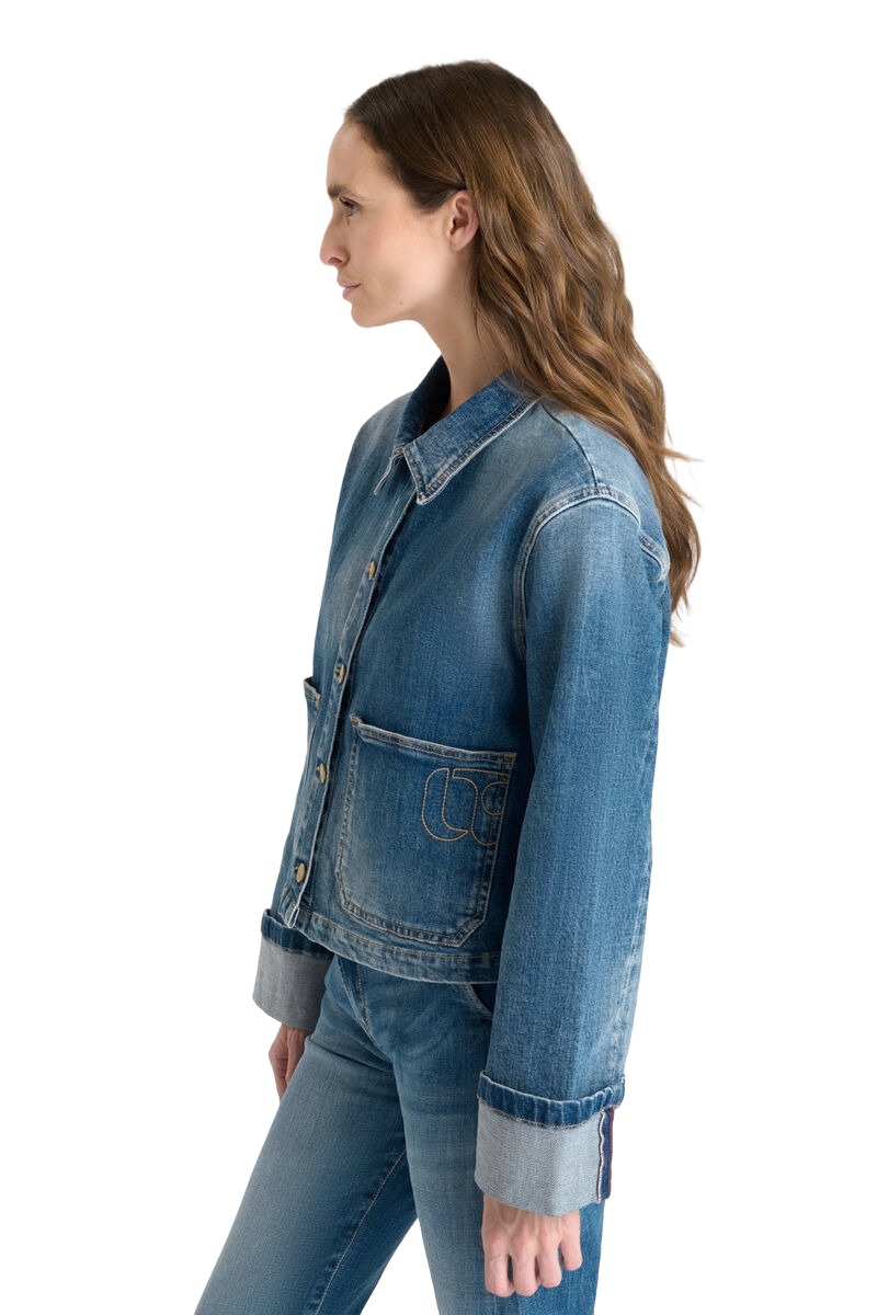 Damen Jeansjacke kastigem Schnitt von Le Temps des Cerises