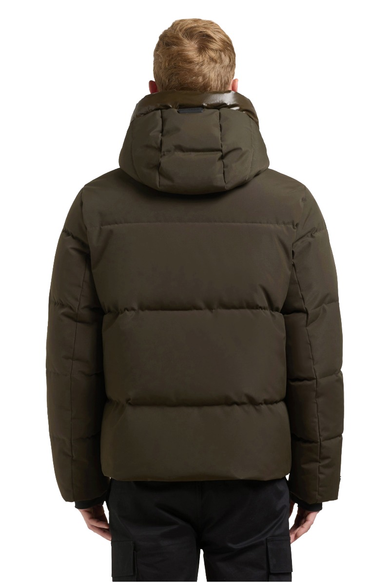 Khujo DARVIN Herren Steppjacke mit Kapuze und großen Taschen