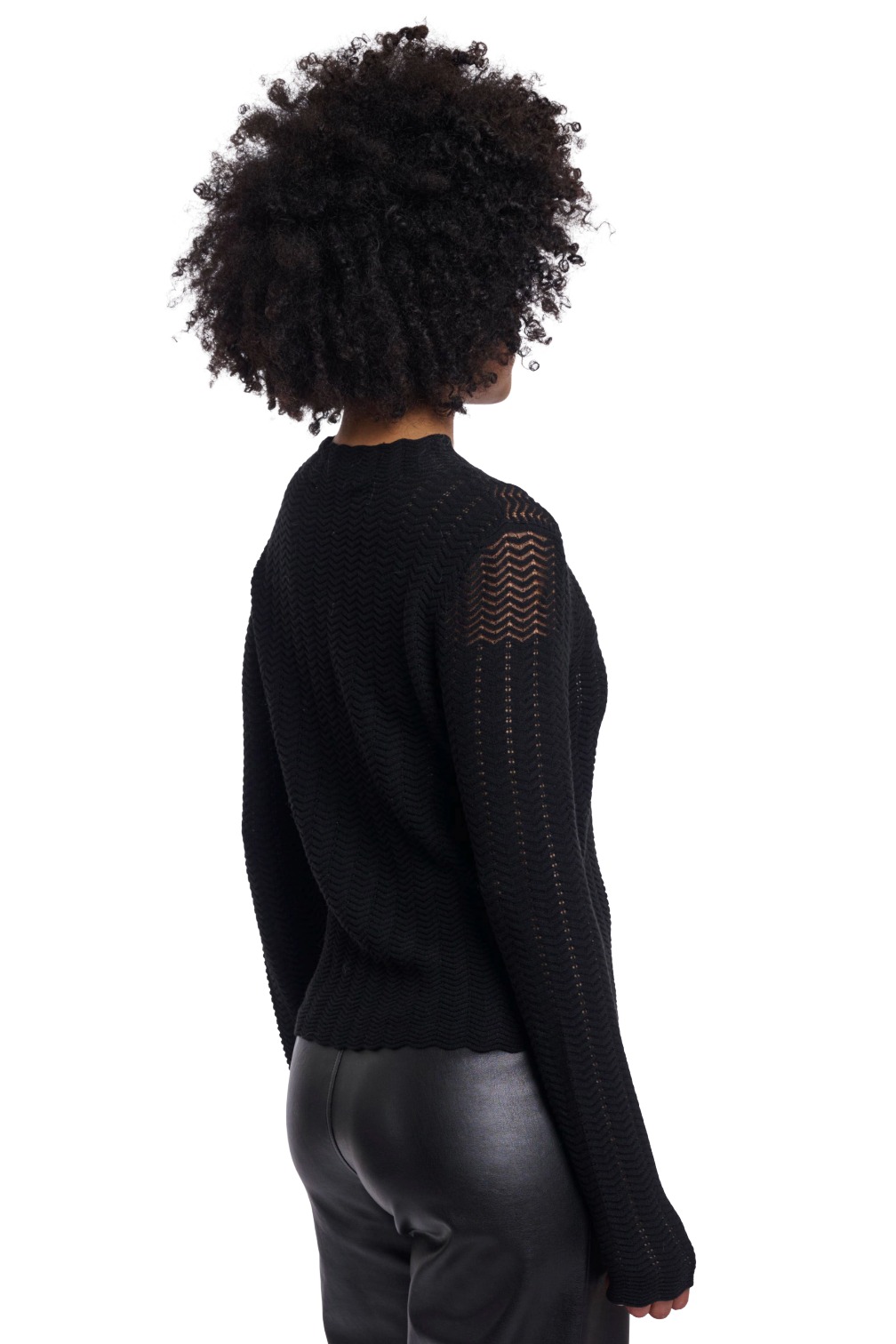 Rino & Pelle Ilvi Damen Ajour-Strickpullover mit Zickzackmuster