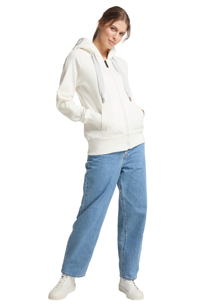 Elbsand Kelda Sweatjacke mit Kapuze & Logo-Stickerei