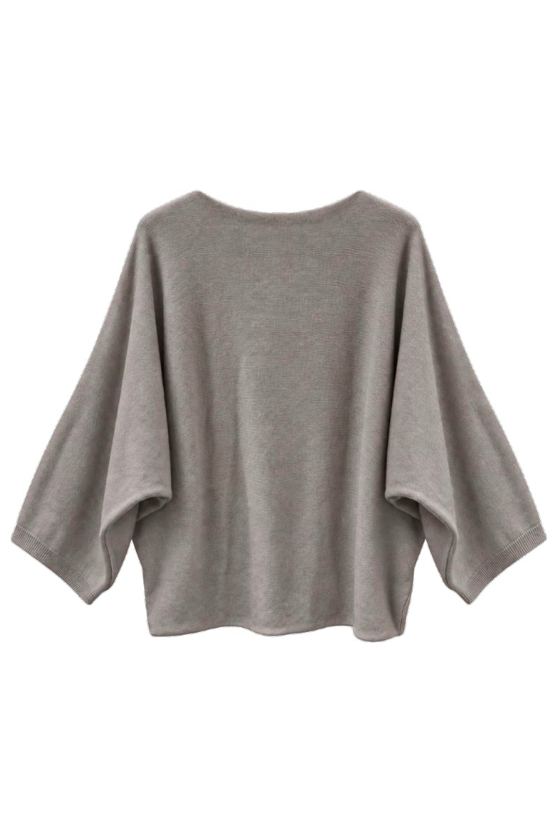 Oversized Feinstrickpullover mit Dolman Ärmeln