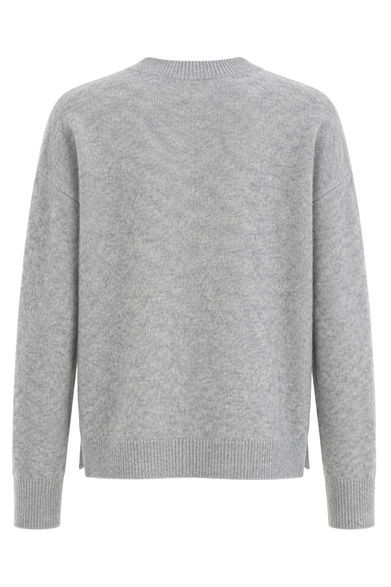 Feiner Damen Strick Pullover mit Rundhals aus Lanawolle & Kaschmir