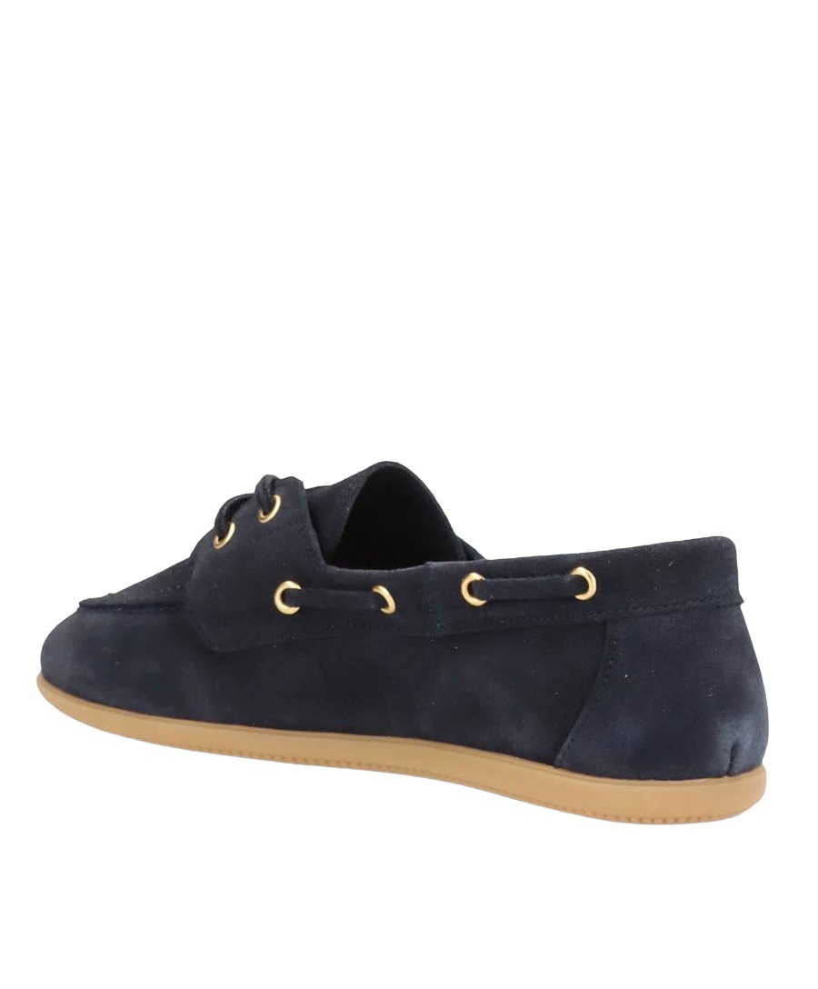 Shoedesign Copenhagen Core 5 Damen Loafer aus Veloursleder im Boat-Shoe-Stil