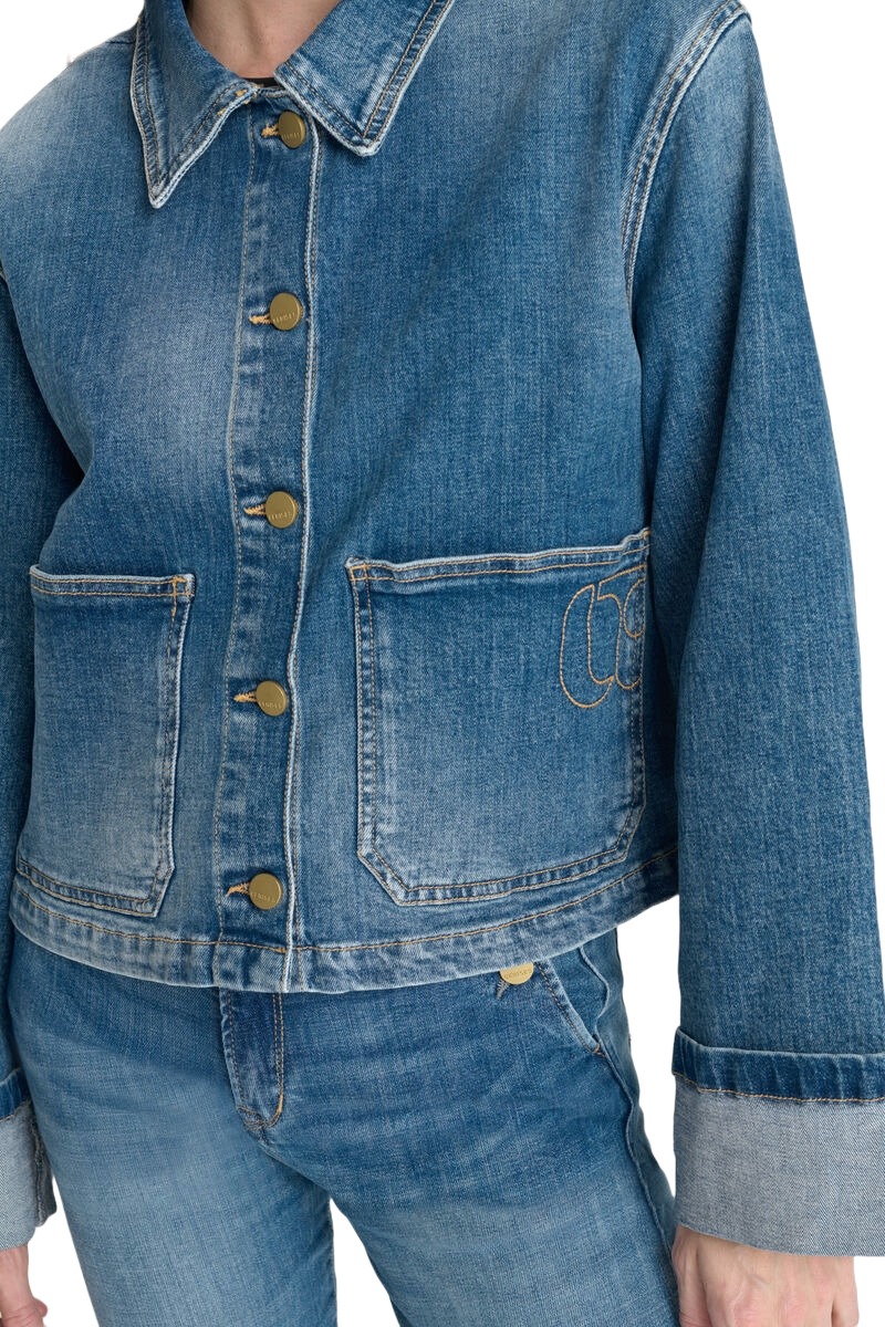 Damen Jeansjacke kastigem Schnitt von Le Temps des Cerises