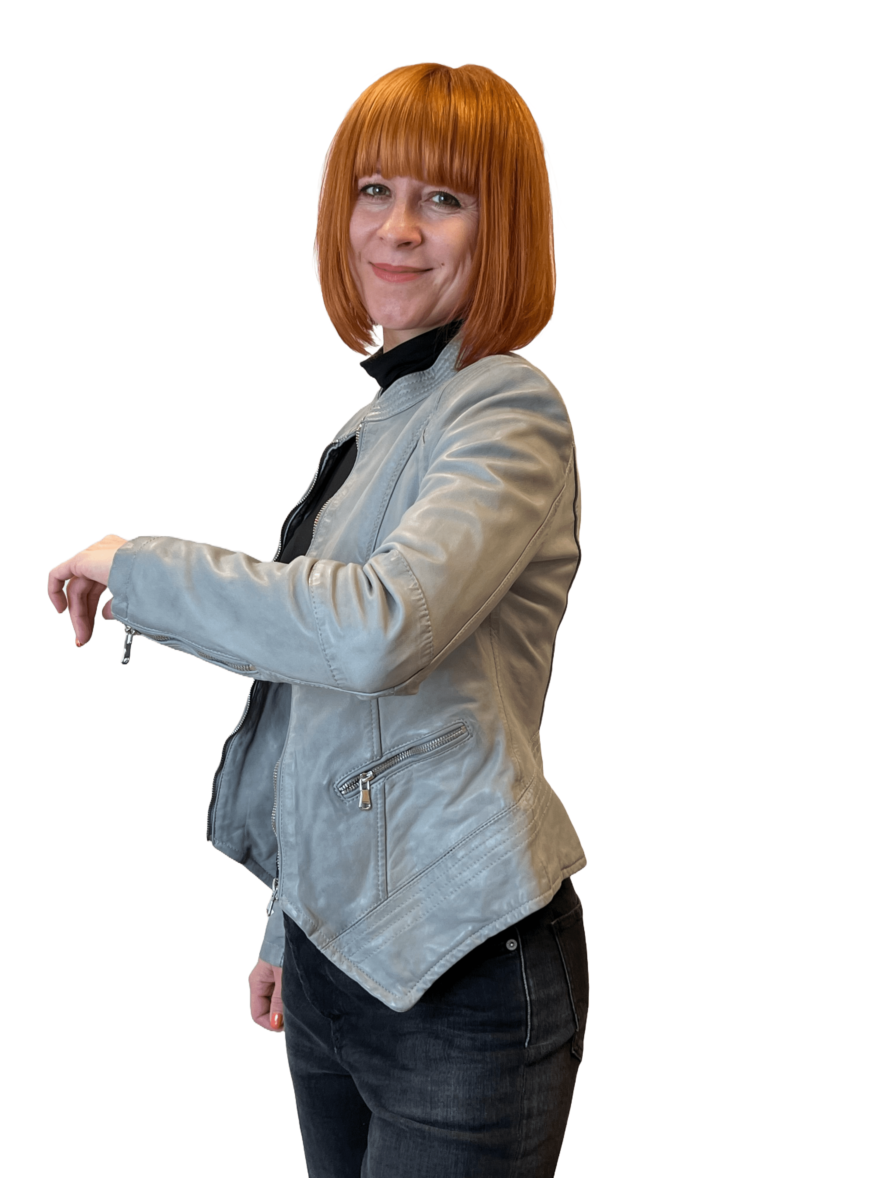 DSCVR Lou Damen Lederjacke