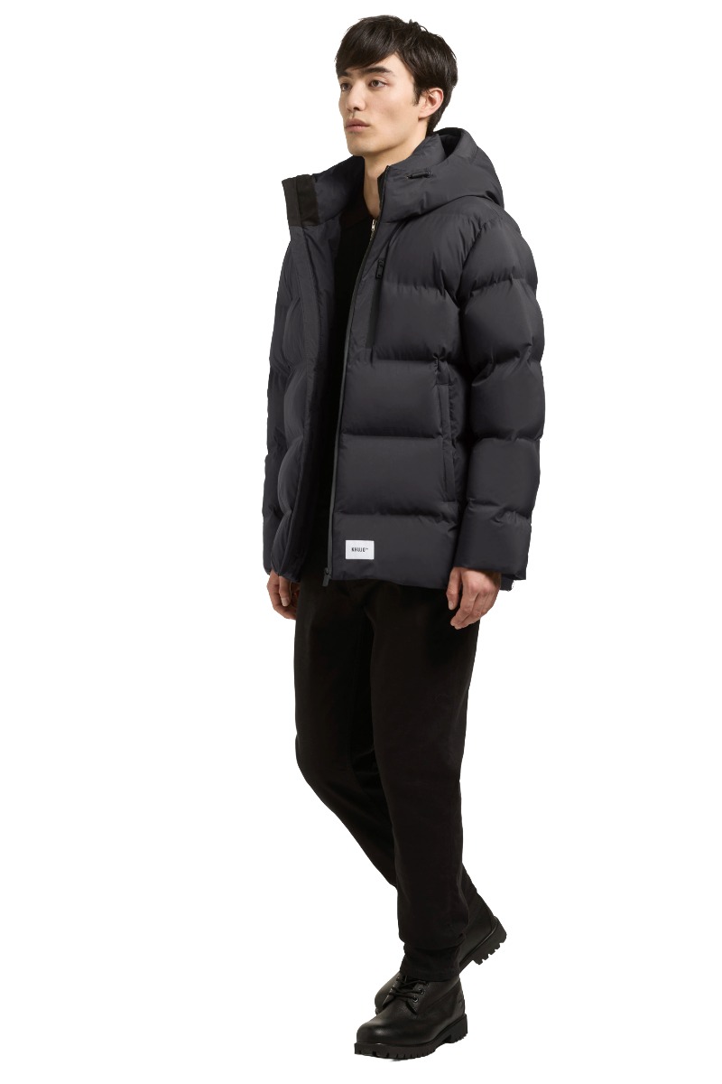 Khujo SILAS Herren Puffer-Steppjacke mit Kapuze und Brusttasche