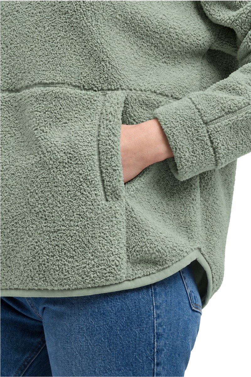 Elbsand Nelia Damen Teddy - Hoodie mit Logo-Details