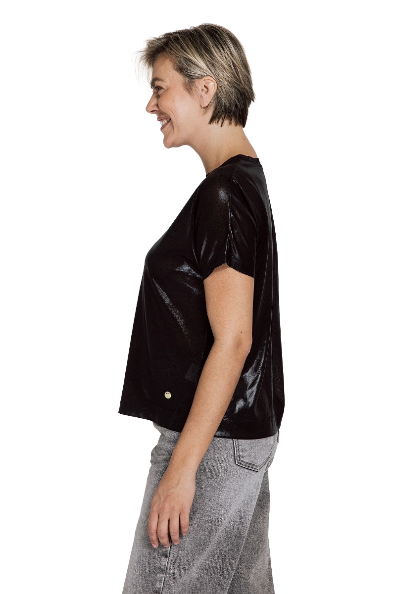 Zhrill Shirt Cielo im Metallic-Look