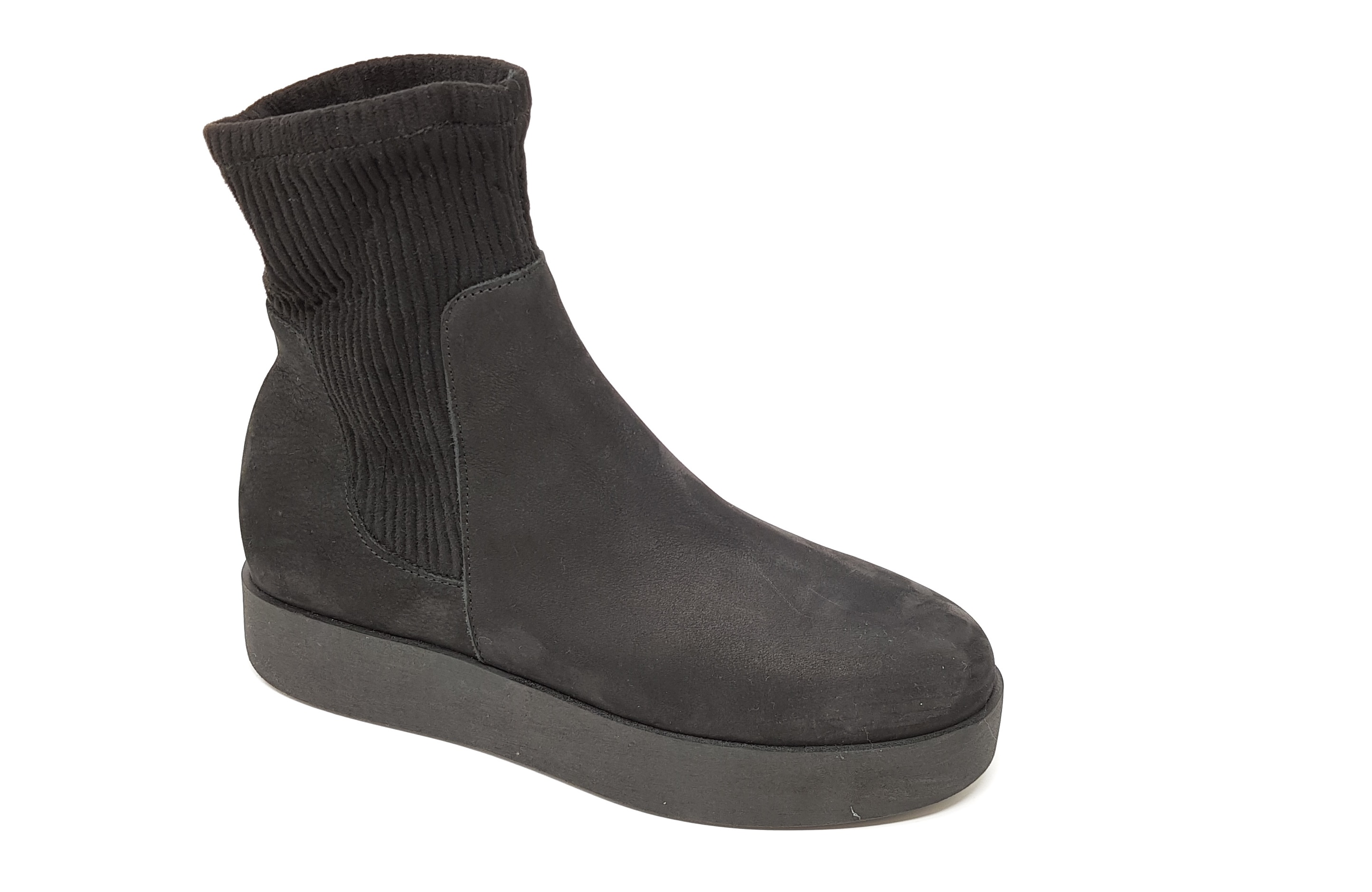 Copenhagen Damen Schlupfstiefette- Leder schwarz