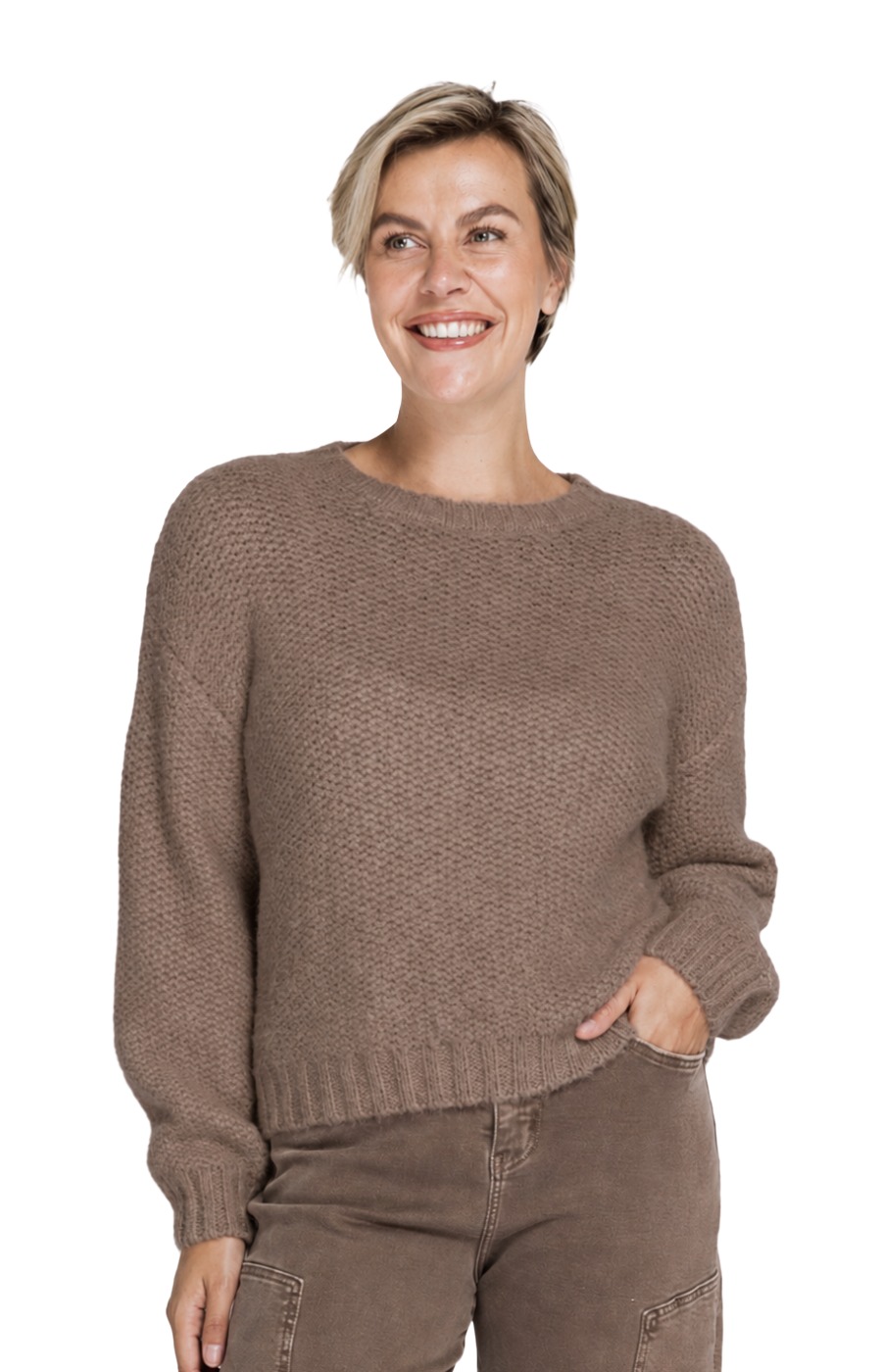 Zhrill Ussa Strickpullover - weicher Strukturstrick mit lässiger Passform