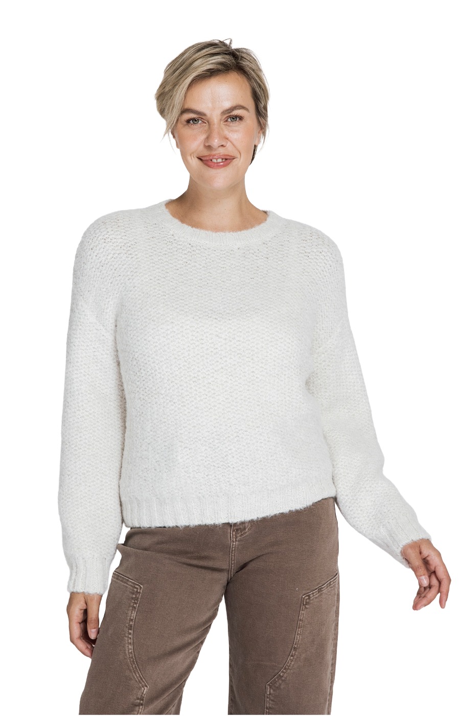 Zhrill Ussa Strickpullover - weicher Strukturstrick mit lässiger Passform