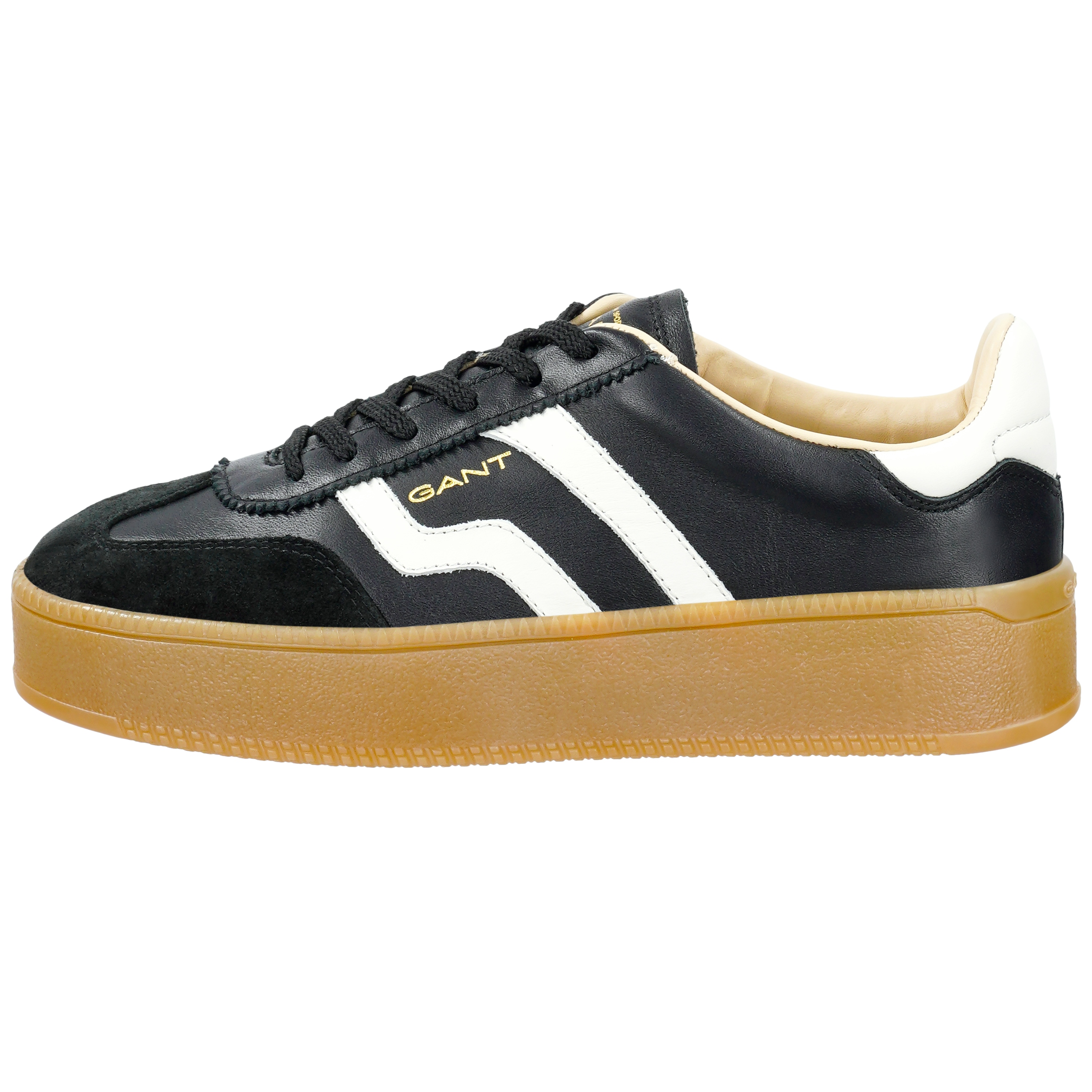Damen Sneaker mit dicker Sohle in schwarz von Gant