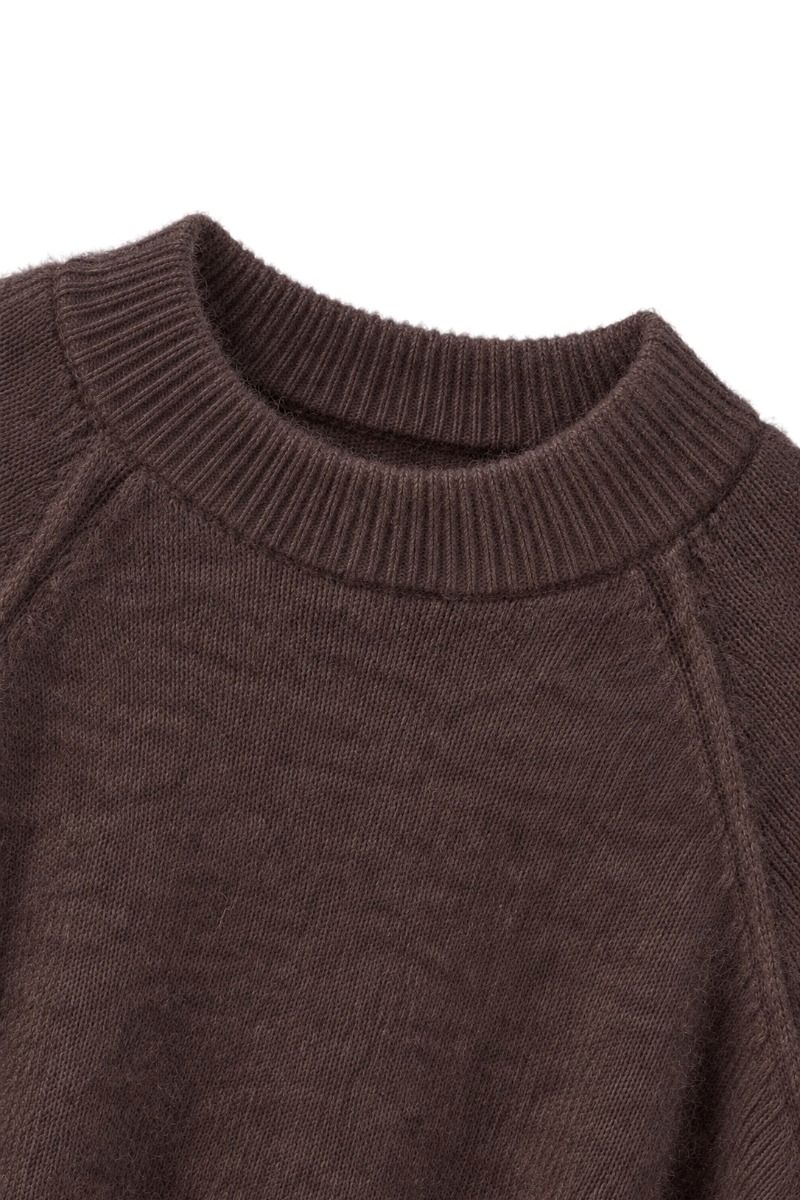 Weicher Damen Angora Strickpullover mit Rundhals