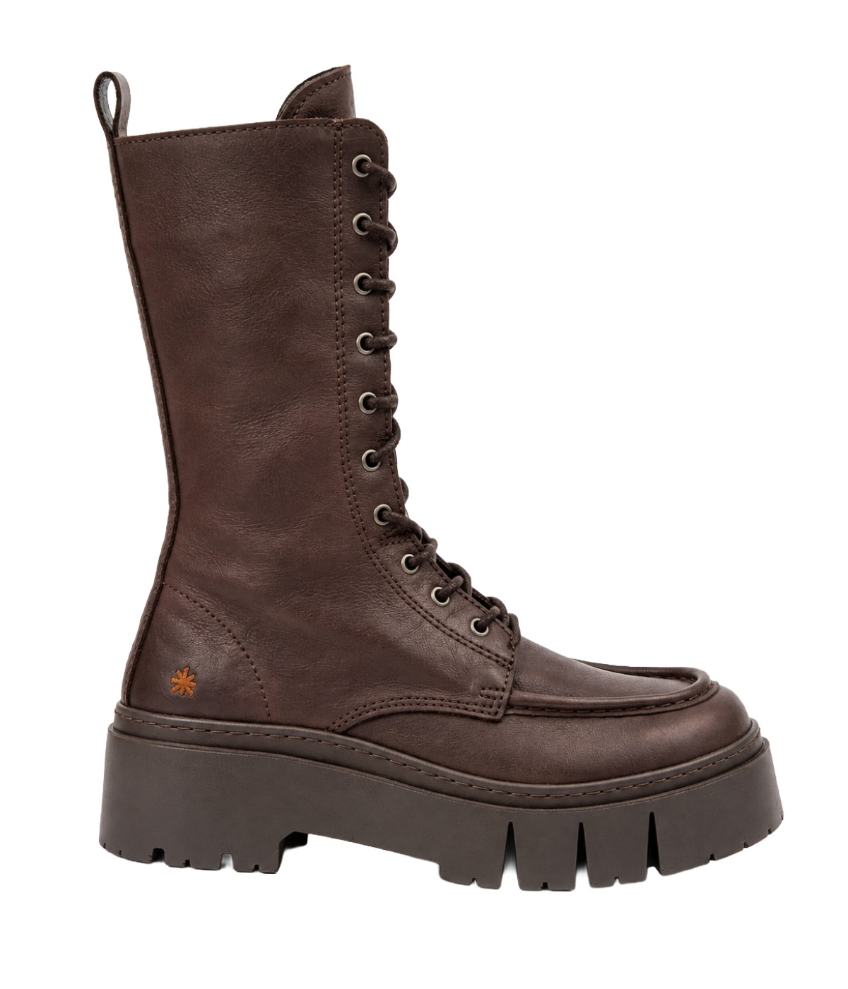 The Art Company Roma Leeds Damen Schnürstiefel im Chunky Combat Boots mit markanter Plateausohle