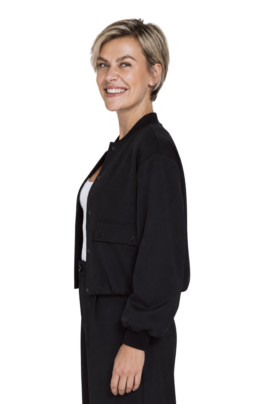 Zhrill Weeta Jacke – kurze Blousonjacke mit Druckknöpfen