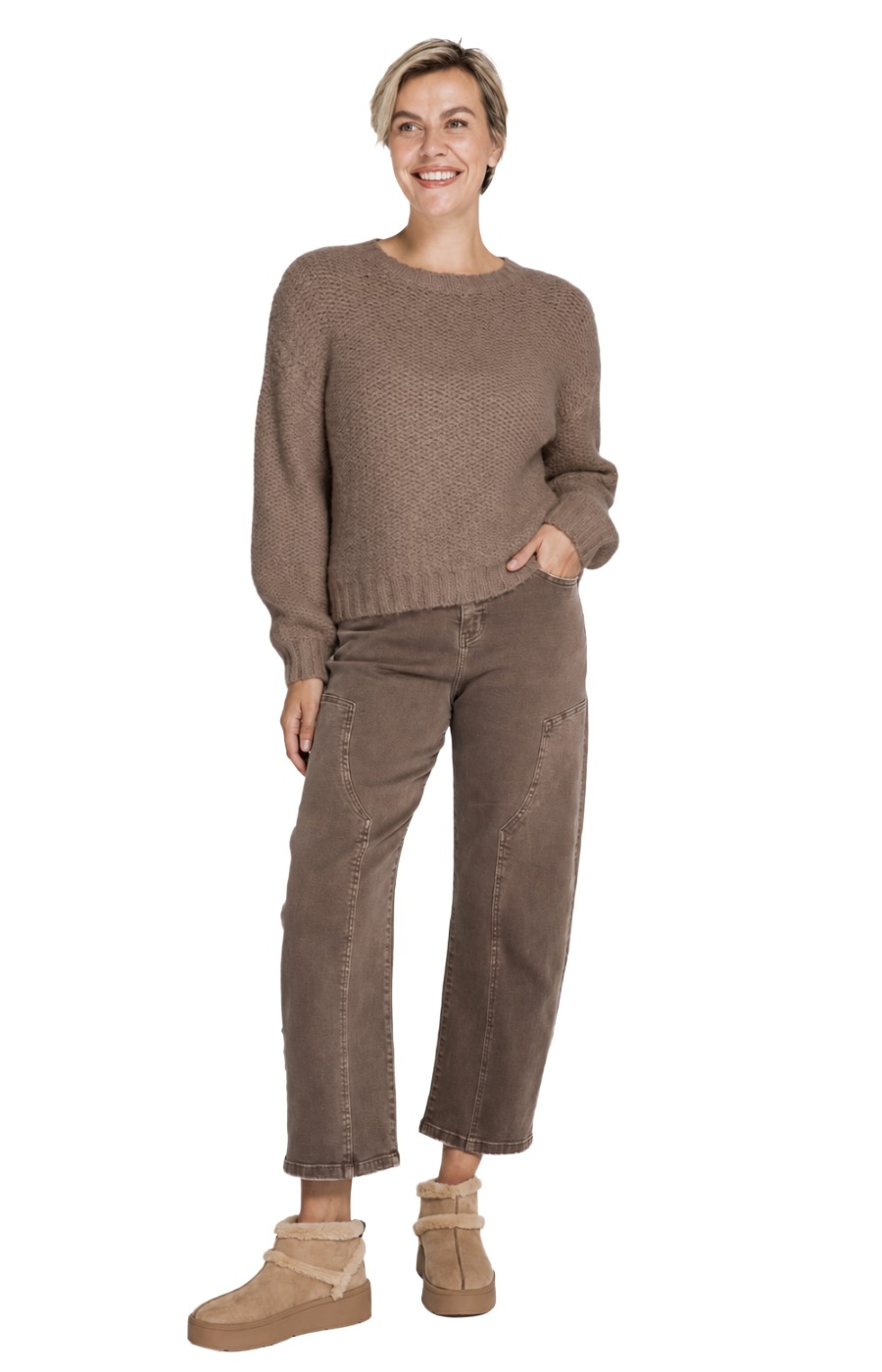 Zhrill Ussa Strickpullover - weicher Strukturstrick mit lässiger Passform