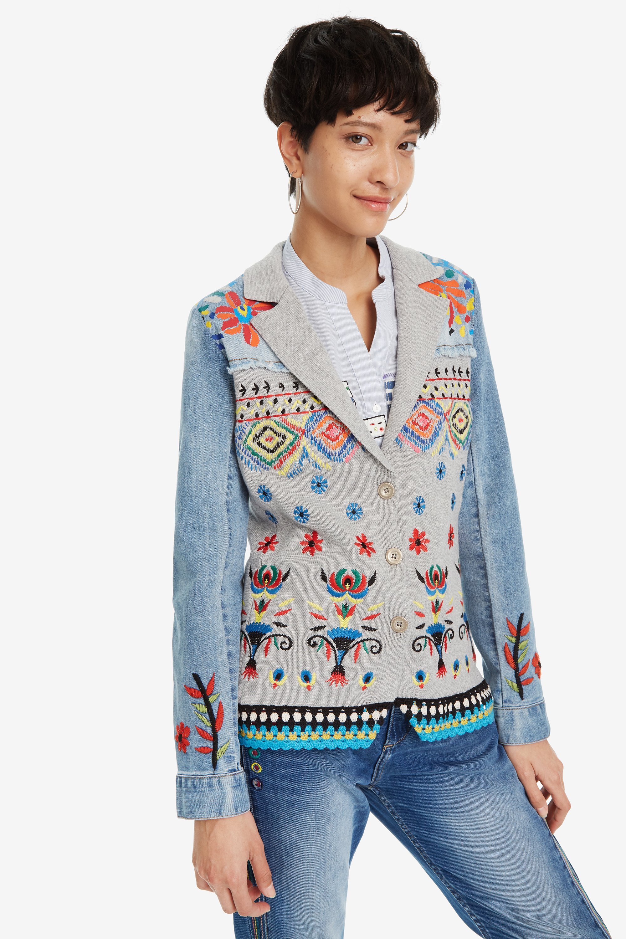 Desigual Jers Ginebra Damen Strickjacke