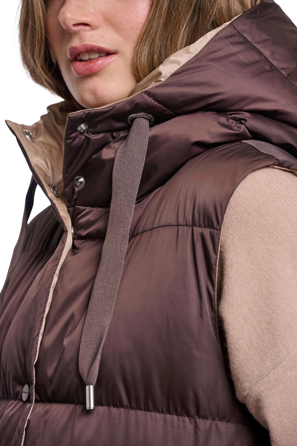 Rino & Pelle Logan lange Puffer-Steppweste