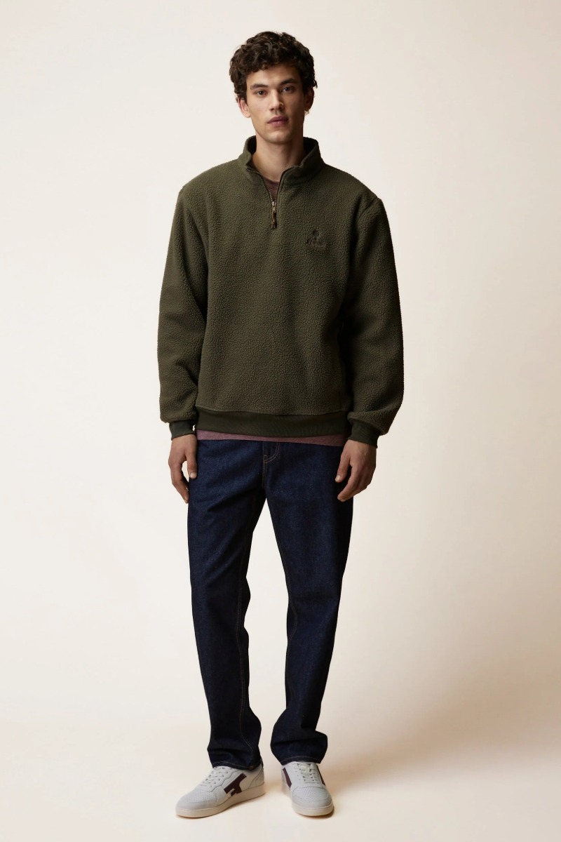 Faguo Aubiac Herren Teddy-Fleece Pullover