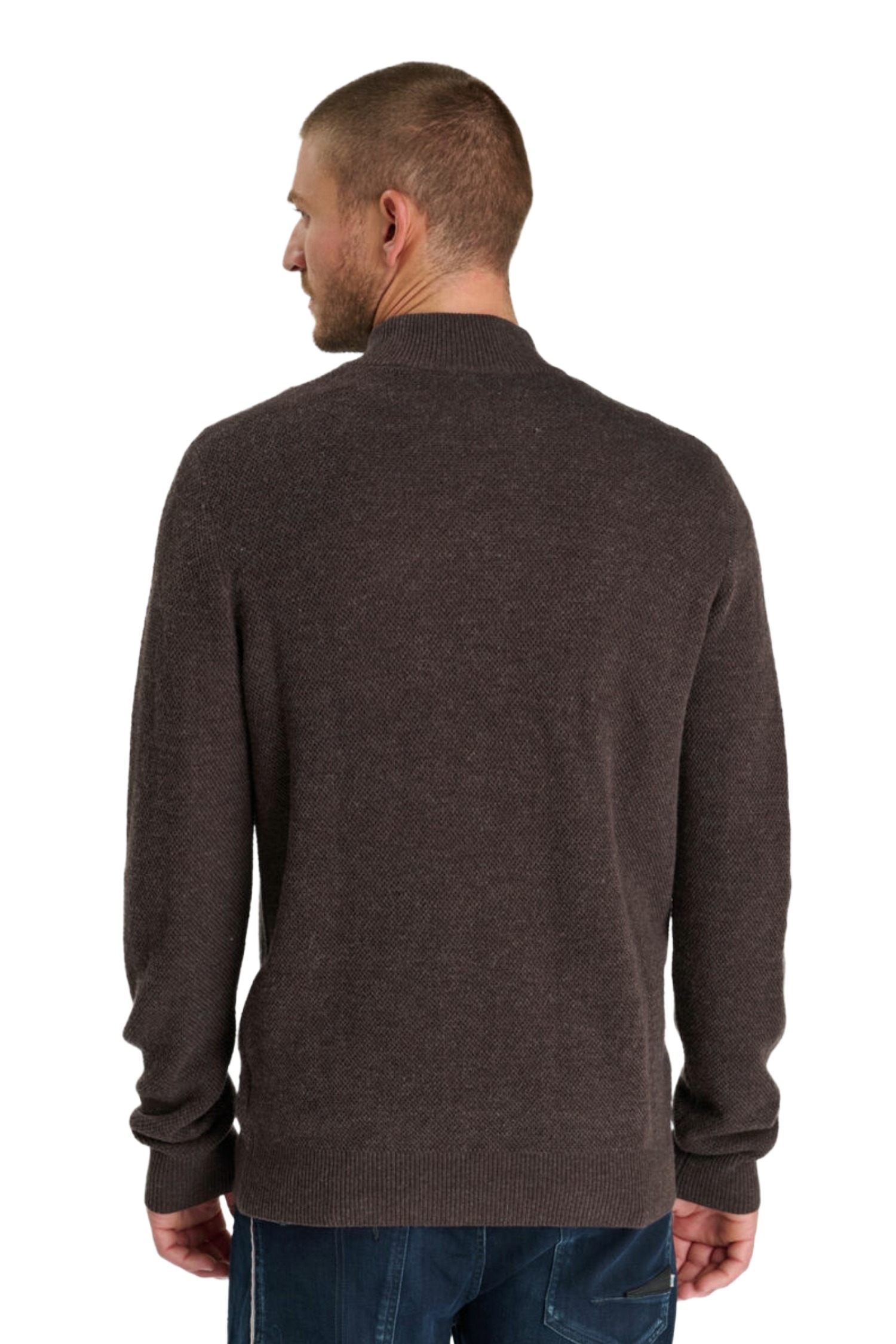 LTC Le Temps des Cerises FAVO Herren Strickpullover – Coffee