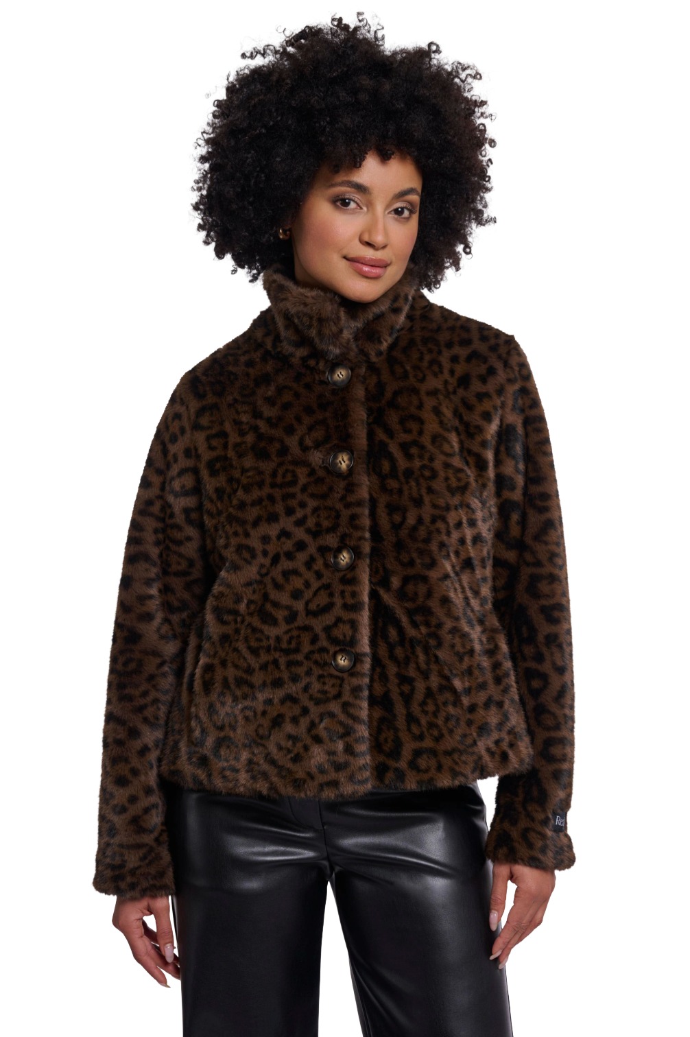 Rino & Pelle Vie Damen Kunstfelljacke mit Design