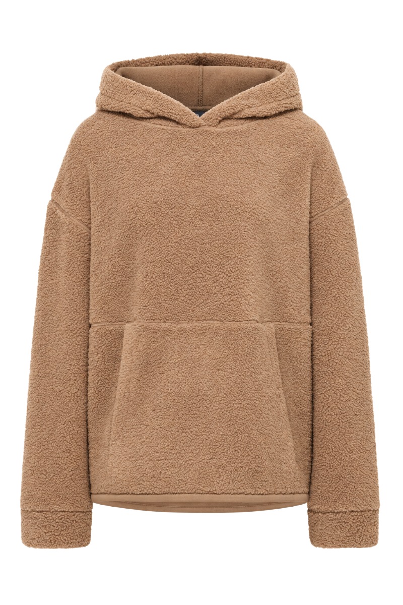 Elbsand Nelia Damen Teddy - Hoodie mit Logo-Details